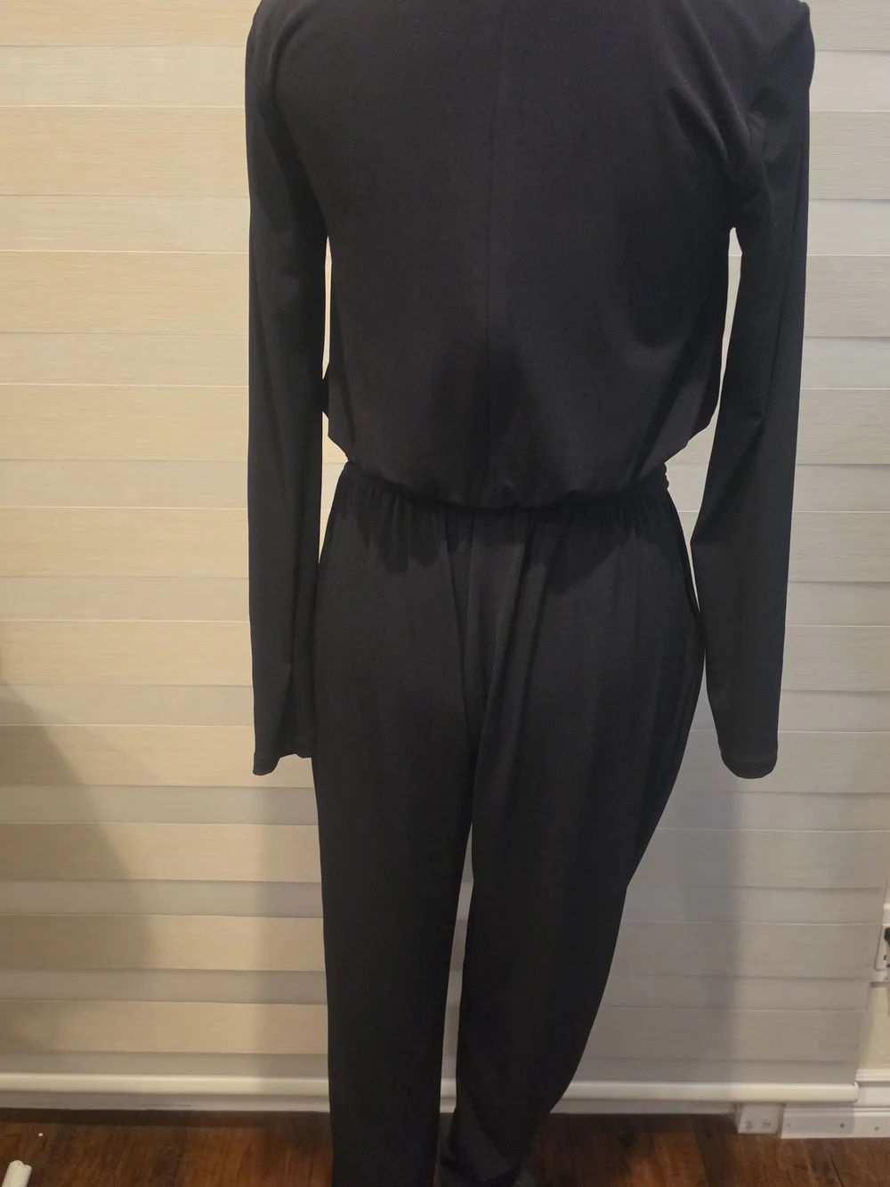 Michael Kors Black Jumpsuit with Gold Chain Tassels